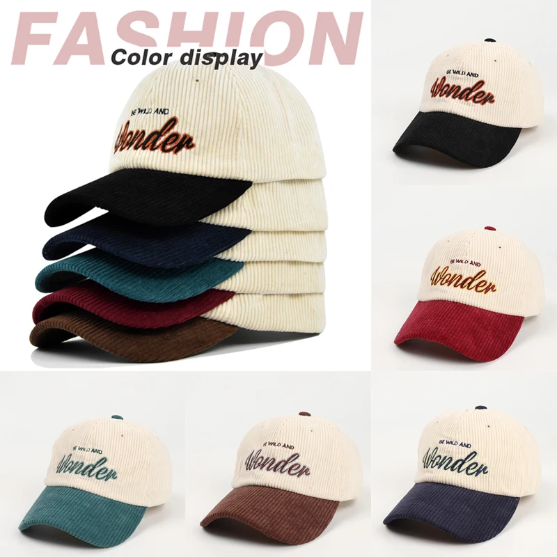 Baseball Caps Men Sport Hat Autumn Winter Thick Warm Ear Protection Baseball Cap Outdoor Sport Man Male Caps Adjustable Embroidery Letter brown baseball cap