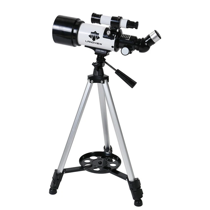 DS-Wang Telescope MF40070 Portable Refractor Telescope Ideal Telescope for Beginners with Phone Mount & Tripod Outdoor Fully Coated Glass Optics 