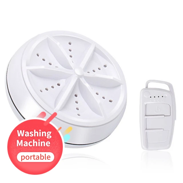 3 in 1 Mini Ultrasonic Washing Machine Portable Turbo Personal Rotating  Washer Convenient Travel Home Business Travel Washer - AliExpress