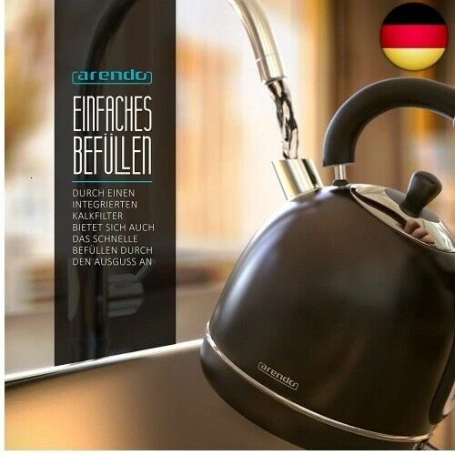 Bitterkeit Majestätisch Kopflos arendo 3000 watt edelstahl wasserkocher