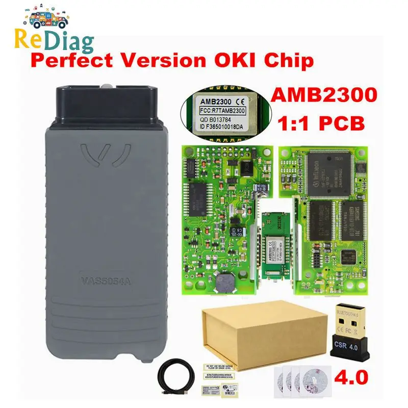 

Original OKI VAS 5054A ODIS V5.1.3 Keygen Bluetooth AMB2300 VAS 6154 WIFI VAS5054A Full Chip VAS5054 UDS For VAG Diagnostic Too