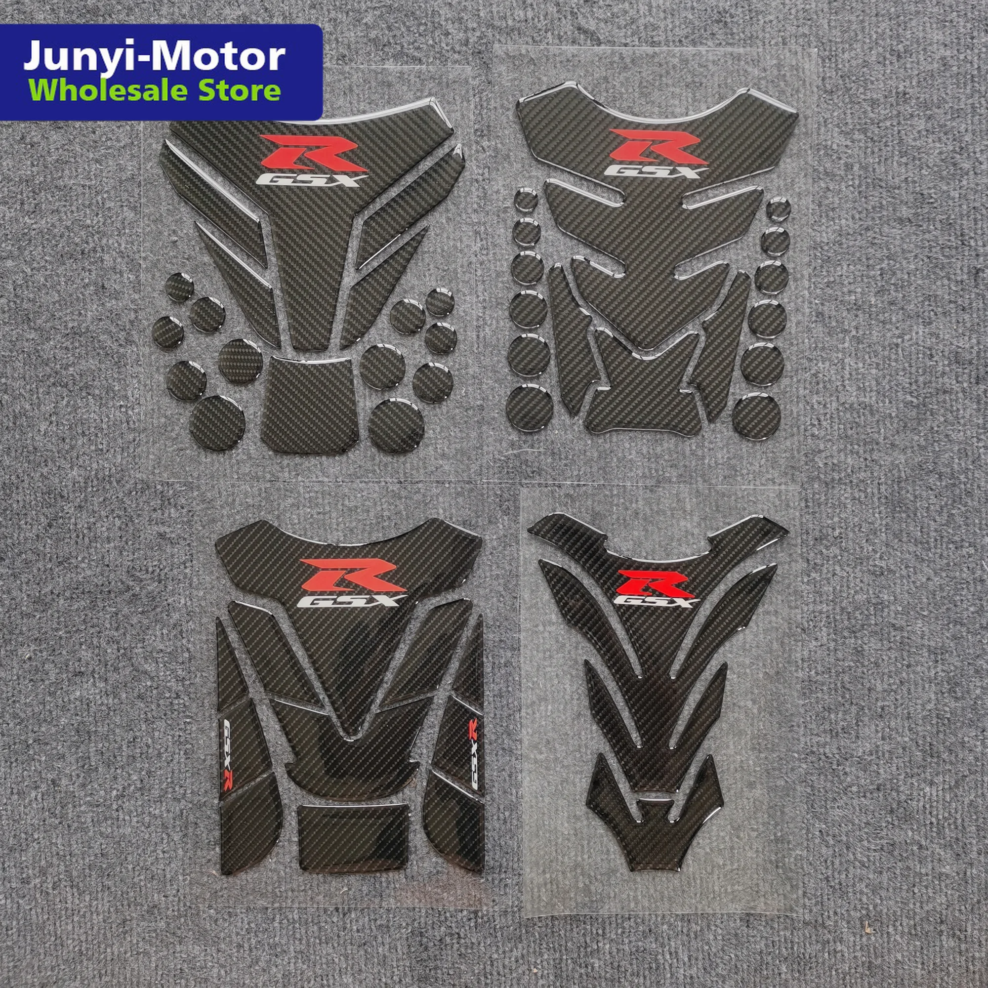 Для Suzuki GSX R наклейка из углеродного волокна для топливного бака мотоцикла 3D