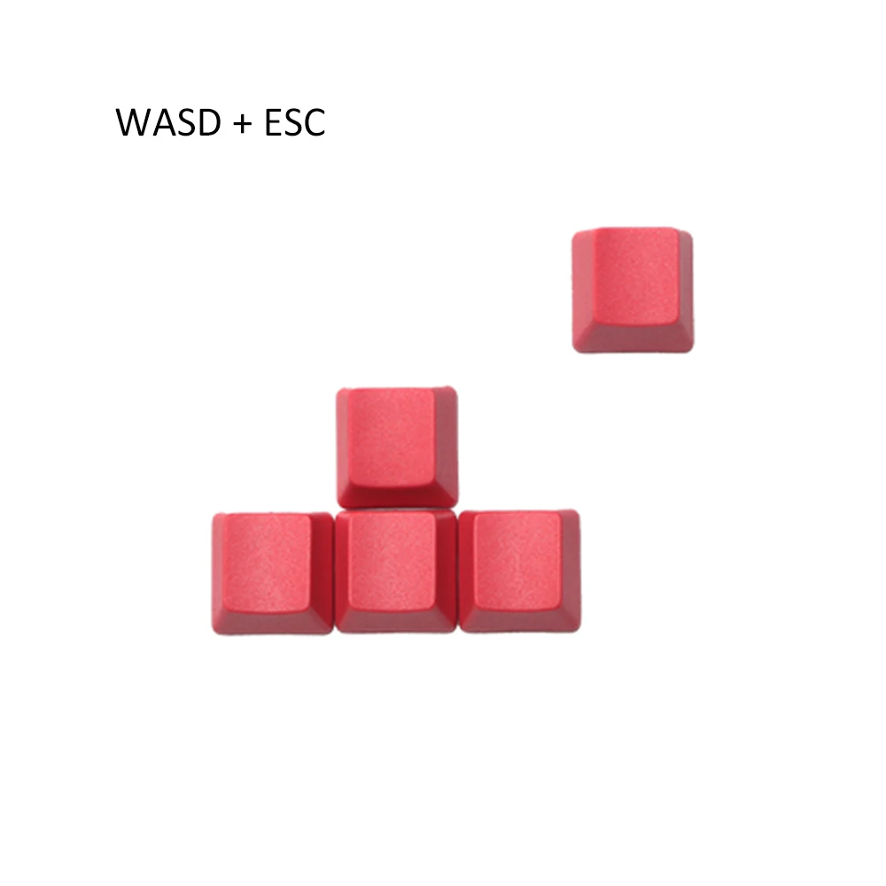 PBT красный цвет без символов колпачки для ключей ESC стрелка WASD пробел колпачки для Cherry Mx Переключатель механическая клавиатура OEM профиль