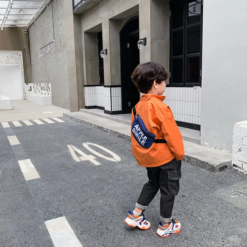

BOY'S Coat Spring And Autumn Baby Raincoat Jacket Small CHILDREN'S 2019 New Style Childrenswear Korean-style Autumn Clothing Chi