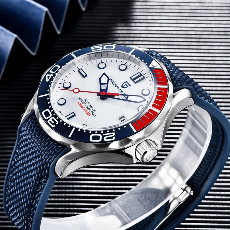 PAGANI DESIGN Men's Watch Automatic Luxury Brand Military Command Mechanical Men watch Japan NH35A Sports Waterproof Watch 007