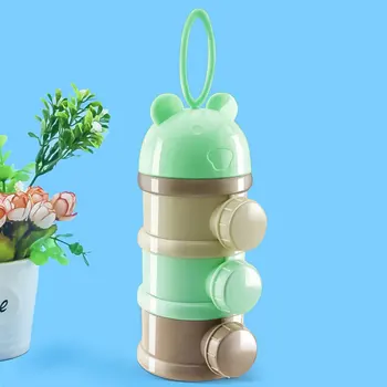 

Milk Powder Box Portable Four-Layer Milk Powder Box Independent Layered Storage Box Cartoon Pig Milk Powder Box