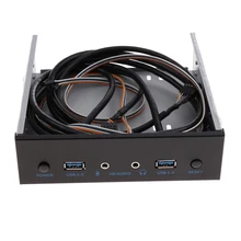 Адаптер расширения для передней панели с 2 портами Usb 3,0, концентратор Usb 3,0 + Hd аудио + кнопка переключения питания Адаптер расширения для передней панели с 2 портами Usb 3,0, концентратор Usb 3,0 + Hd аудио + кнопка переключения питания