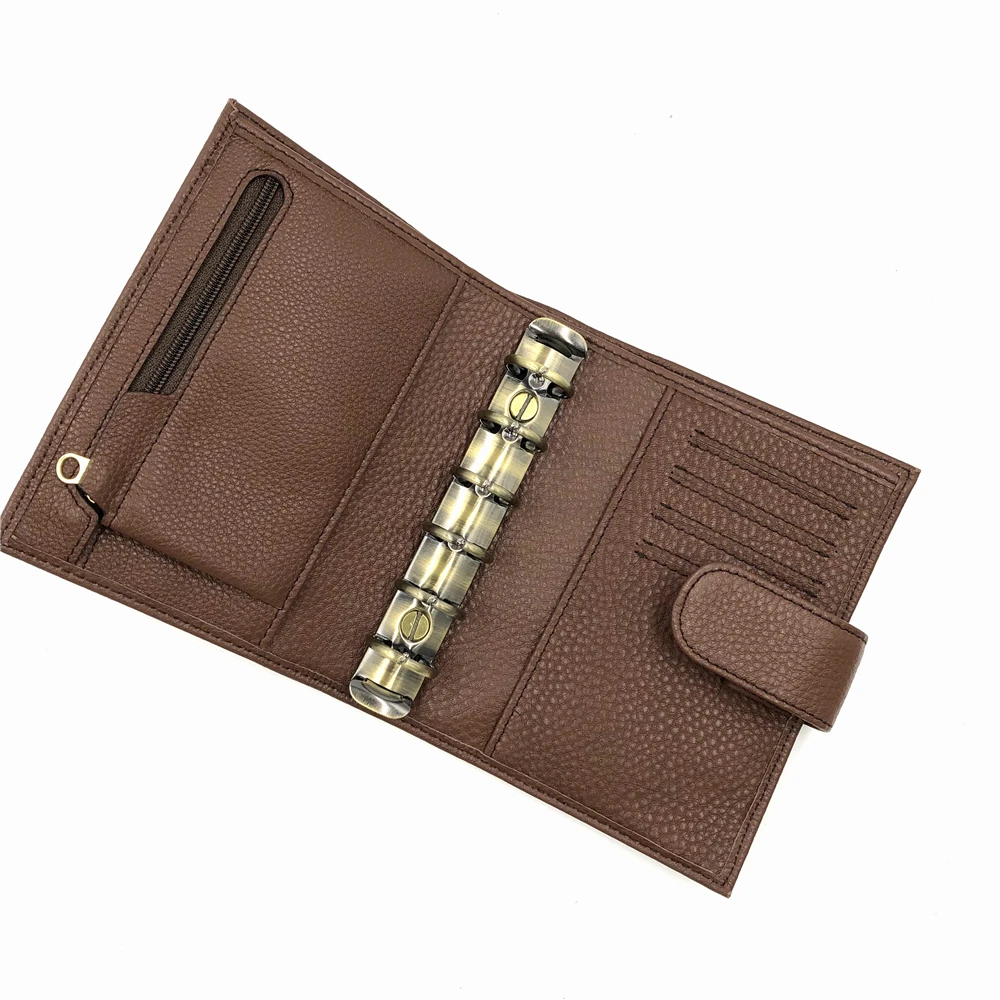Fromthenon 100% Genuine Leather Notebook Journals A7 Personal Planer Organizer Mini Agenda Cowhide Diary Daily with Big Pocket Fromthenon 100% Genuine Leather Notebook Journals A7 Personal Planer Organizer Mini Agenda Cowhide Diary Daily with Big Pocket