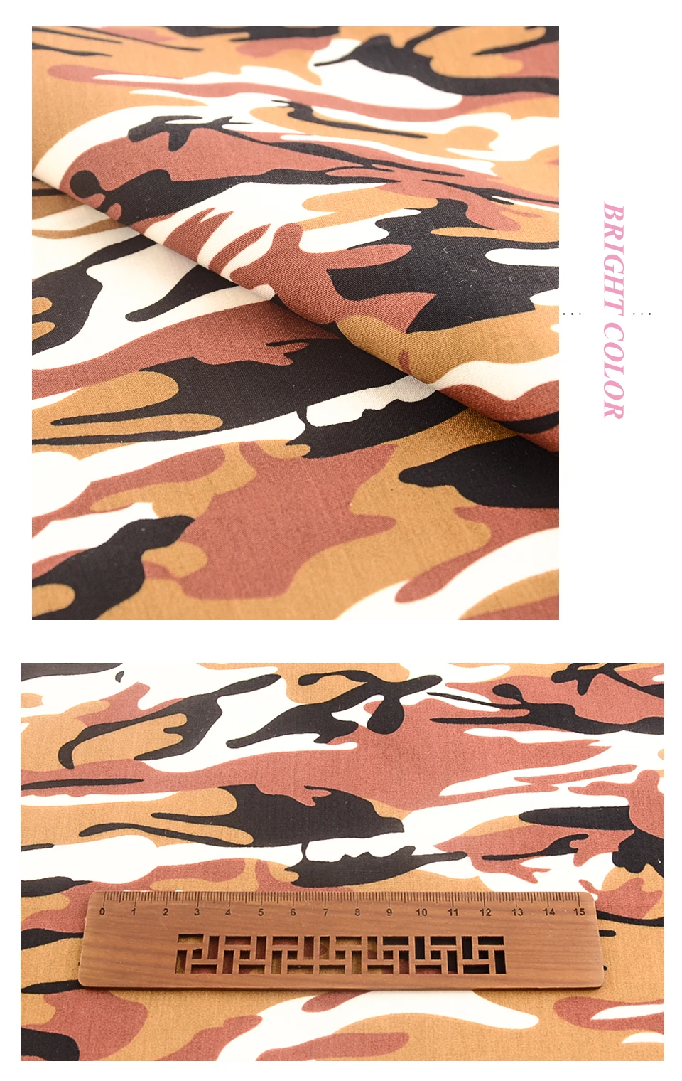 Teramila 50*145cm Camouflage Kleidung Popeline Baumwolle Gedruckt Stoffe Für Nähen Muster Tuch Quilt Hand Japanischen Kimono – Detail 14