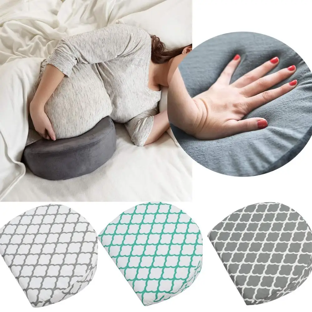 

Pregnancy Pillow Wedge for Maternity Women Sleepers Cotton Memory Foam Soft Side Pillows Support Body Baby Breastfeeding Pillow