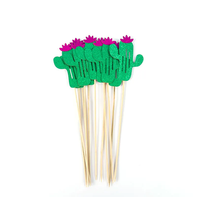 Gyufise 48Pcs Edible Monstera Tropical Leaves Cupcake Toppers Palm Leaves Cake Decorations For Jungle Hawaiian Theme Baby Shower Kids Birthday Party Supplies