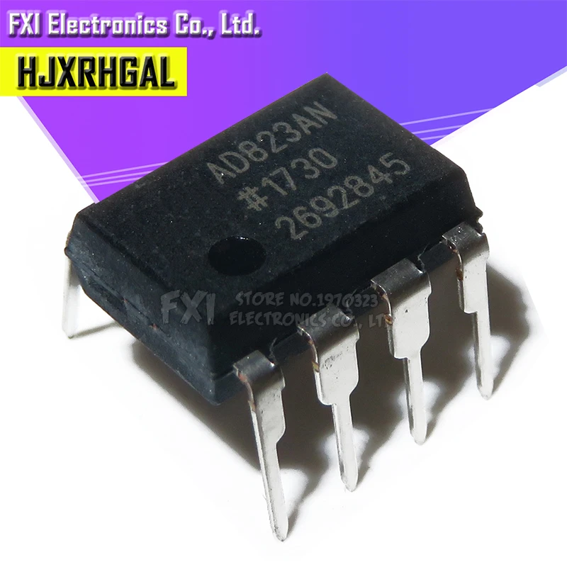 10pcs AD823AR AD823 Dual 16MHz Rail-to-Rail FET Input Amplifier - Unbranded IC