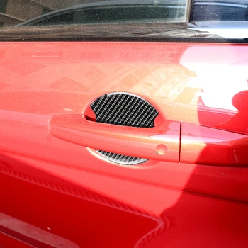 

4pcs Carbon Fiber Exterior Door Handle Bowl Decorative Cover Trim Sticker for Audi A3 A4 A5 A6 S4 S5 S6 S7 B7 B8 B6 Q3 Q5 Q7 8V