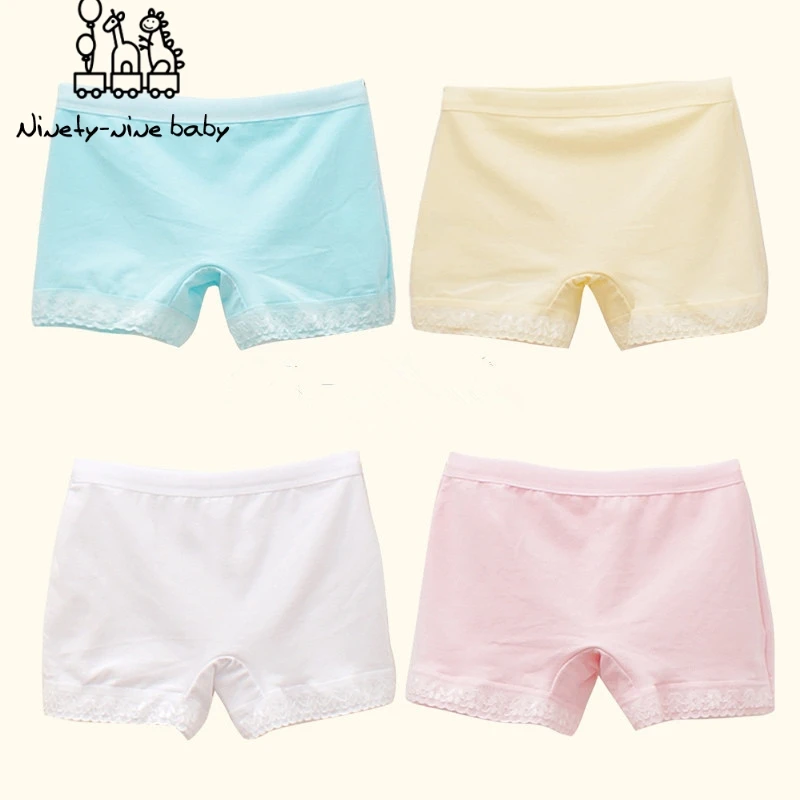 

6Pcs/Lot Baby Girls Cotton Lace Underwears Children Breathable Boxer Underpants Kids Cute Panties for Girls Kids Clothes