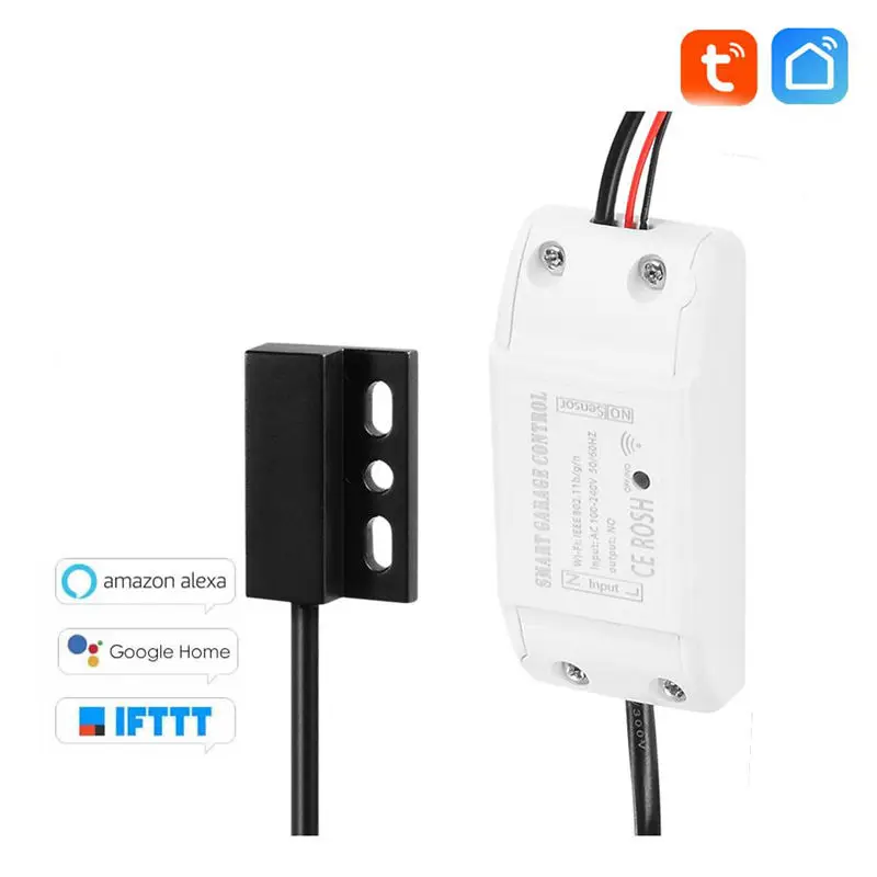 Wifi Smart Garage Door Controller Switch For Car Garage Door Opener App Remote Control Timing Voice Control For Alexa Google Hom