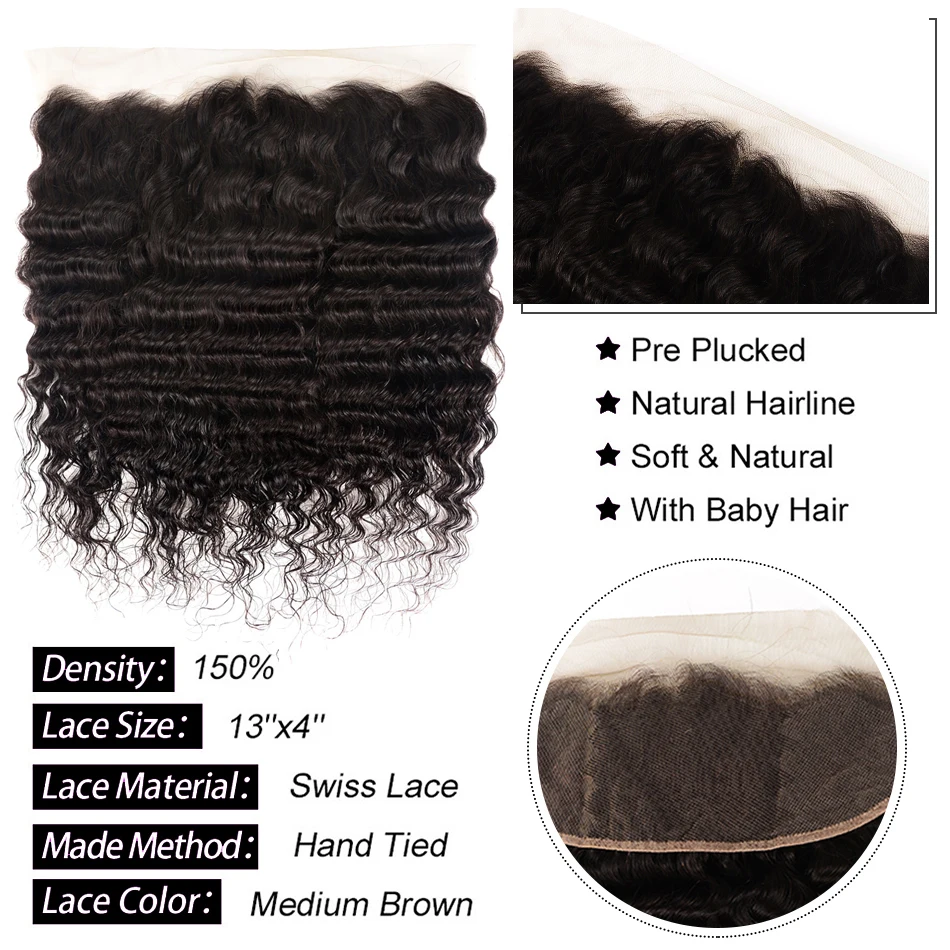 H6273d3d2595949dd87934f8d96512428G Shuangya Hair Loose Deep Wave Bundles With Frontal Brazilian Hair Weave Bundles With Closure Remy Hair Frontal With Bundles