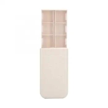 

6 Grids Nail Decoration Storage Box Portable Empty Rhinestone Bead Display Box Organizer Manicure Dispaly Organizer Nails Tools