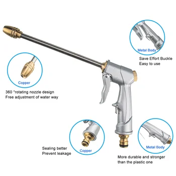 

1Pc Long Rod High Pressure Washing Nozzle Water Pump Automobile Washing Cleaning Water Pump Car Glass Washing Flower Watering No