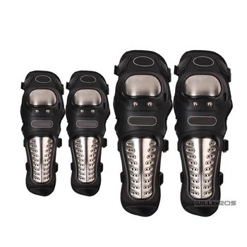 Motocross MTB Bike Off-road Knie Protector Motor Bescherming Rvs Moto Elleboog Knie Pads