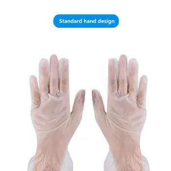 

100pcs Work Safety Equipment Home Cleaning Tools Kitchen Packhouse Supplies Universal Disposable Gloves PVC Anti SlipClean Glove