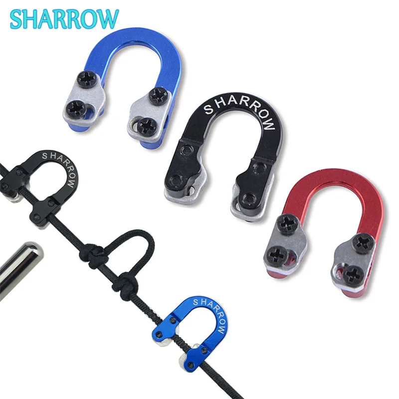 Compound Bow D Loop Metal D Ring Buckle Link Bow Release Trigger for Archery Bow and Arrow Shooting Training Hunting Accessories
