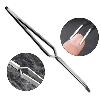 

1pcs Nail Shaping Tweezers Stainless Steel Multiple-Functional Nail Clip C Curve Pincher Rhinestone Picker Tool