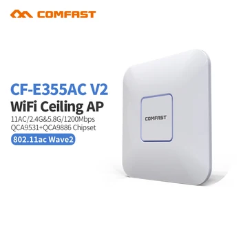 Billig 10 Stücke DHL 1200Mbps Wireless Access Point Decke AP 5,8 Ghz Hause WIFI Router Repeater 48V PoE Openwrt Antenne Wi-fi Extender AP