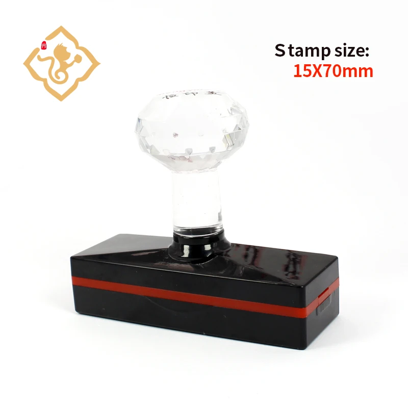 15*70mm Professional Rectangular Photosensitive Stamp,Personal Seal,Wedding Stamp