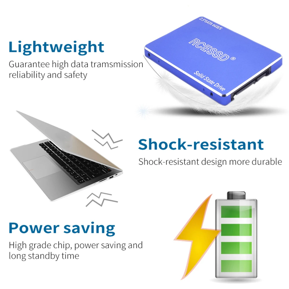 RCESSD металлический диск Жесткий диск твердотельные диски внутренний 1 ТБ SSD 128GB 256GB 512GB 240GB 480GB металлический SSD
