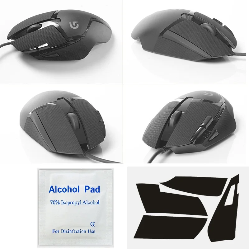 2 комплекта для мыши Logitech G402 противоскользящая лента кнопка на боковой стороне