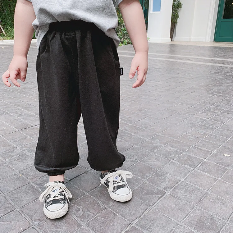 

Children Anti Mosquito Pants 19 Summer Skinny Pants Men And Women TONGTIAN Silk Cotton Linen Long Pants Korean-style Kung Fu Pan