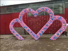 

Wedding props heart-shaped background wall flower wall background decoration large iron shelf stage background decoration