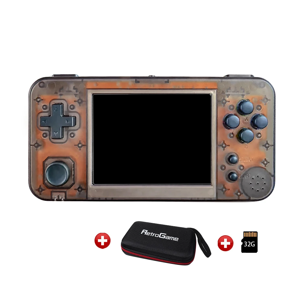 GKD 350H - GameKiddy RG350 H IPS Retro Games Video Game Console PS1 game 3.5inch Portable Games RG350H