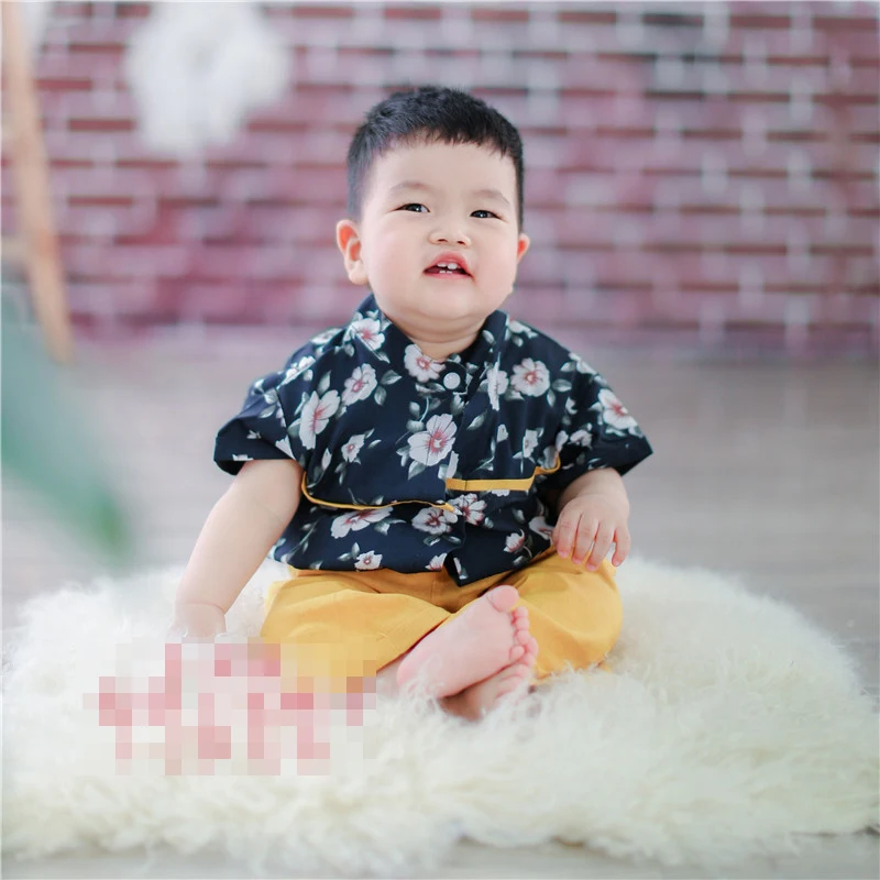 Enfants photographie vêtements Version coréenne du nouveau garçon Photo vêtements 1-2 ans Photo Studio photographie Photo vêtements