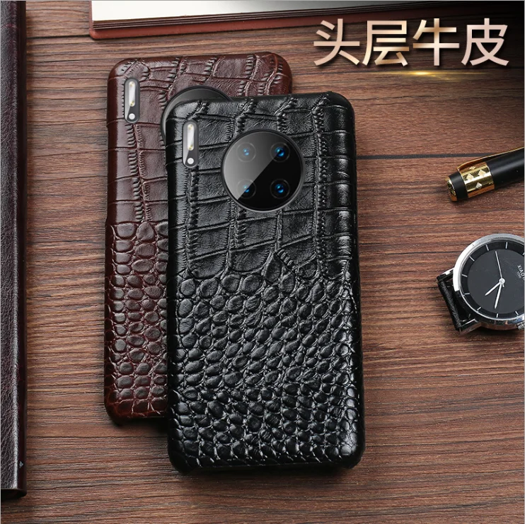 Чехол из натуральной крокодиловой кожи для телефона huawei mate 9 10 20 P9 p10 p20 p30 lite pro p smart