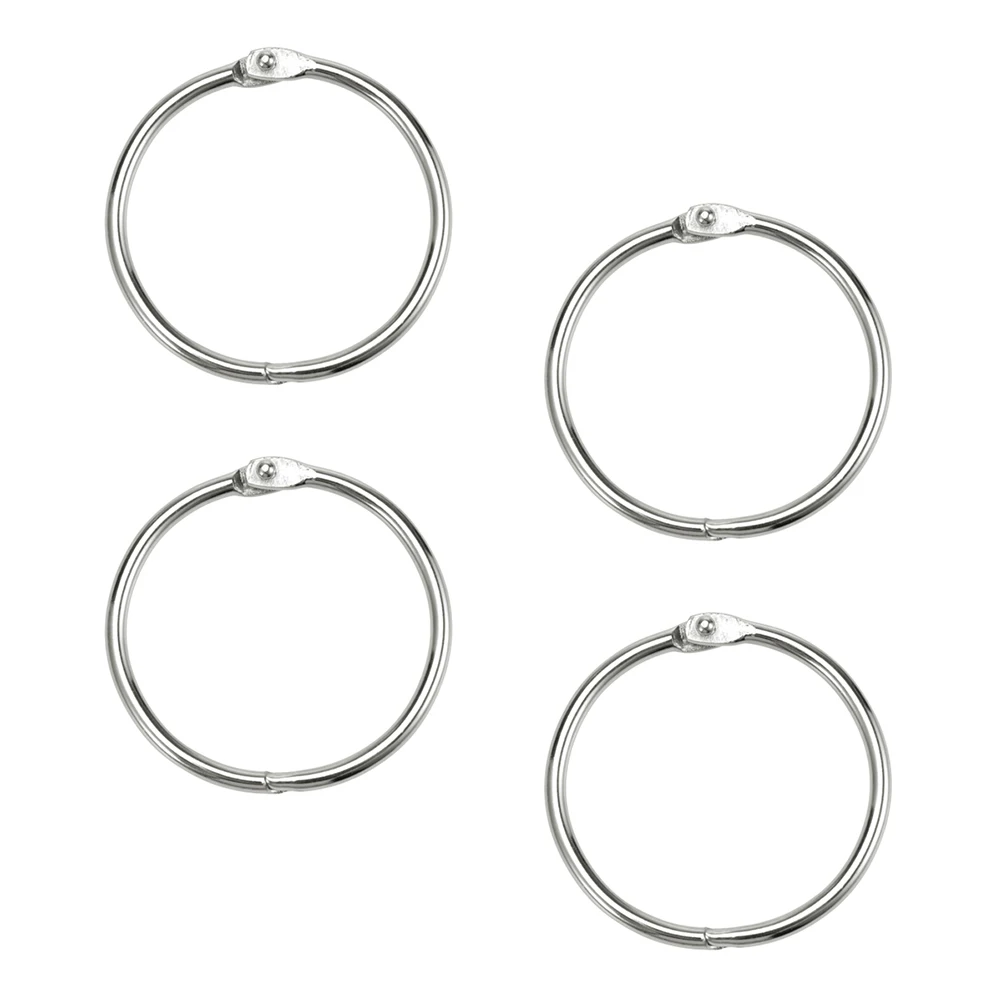 Loose-Leaf Open Paper Ring DIY Loose Binder Rings Diy Loose Leaf Rings Inner Diameter 25mm Outer Diameter 30mm 100Pcs
