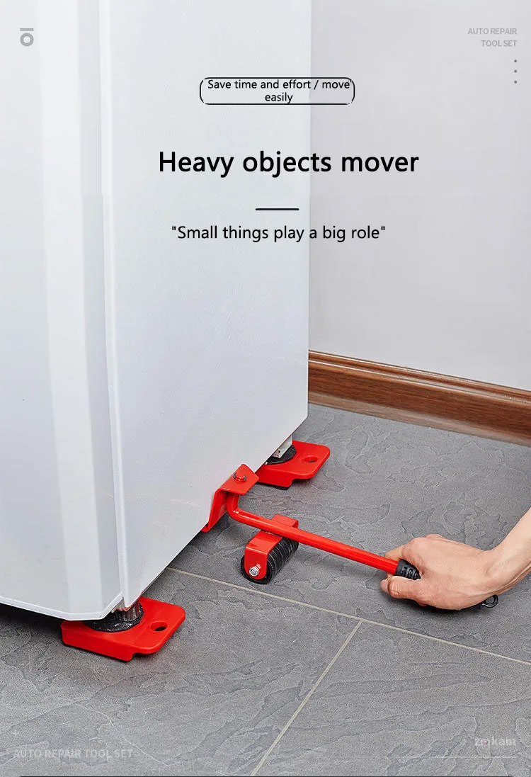 Move Heavy Duty Furniture Lifter 4 Sliders Moving Wheels Set