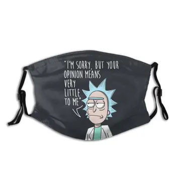 

Rick Opinion Unisex Non-Disposable Mouth Face Mask with Filter Anti Haze Dustproof Mask Respirator Mouth Muffle