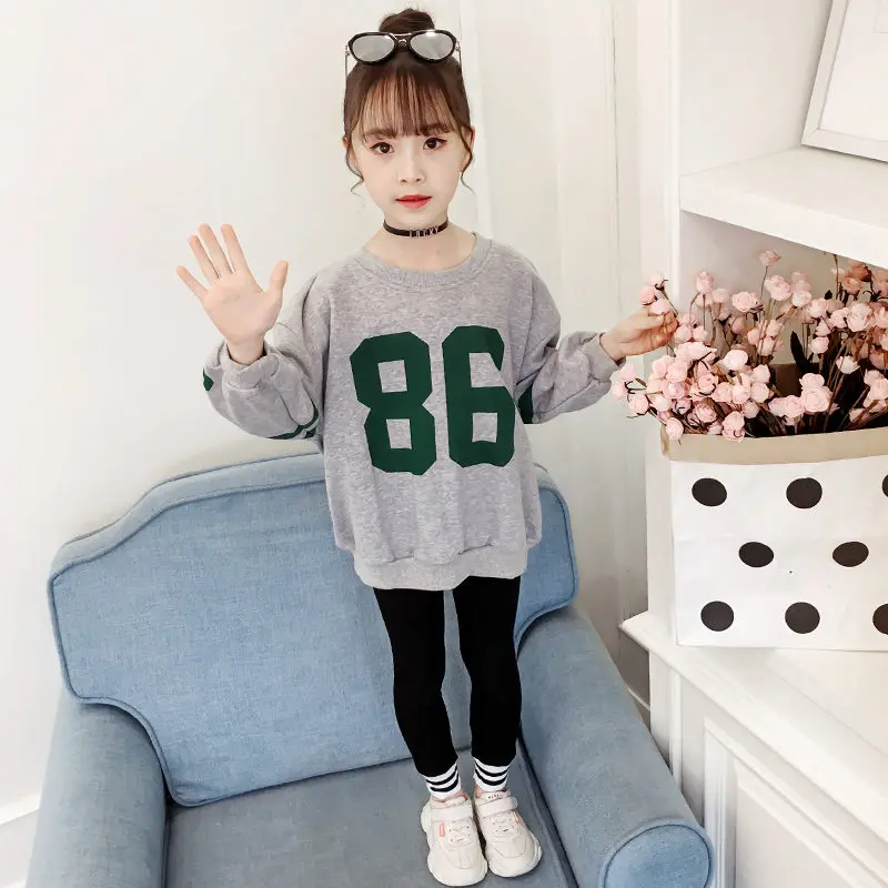 

Kids Girls Hoodie Sweatpants Set Girls Spring Autumn Clothes Set 2PCS Sport Suit Girls 2 Piece Sports Costumes for Girls 4-13 T