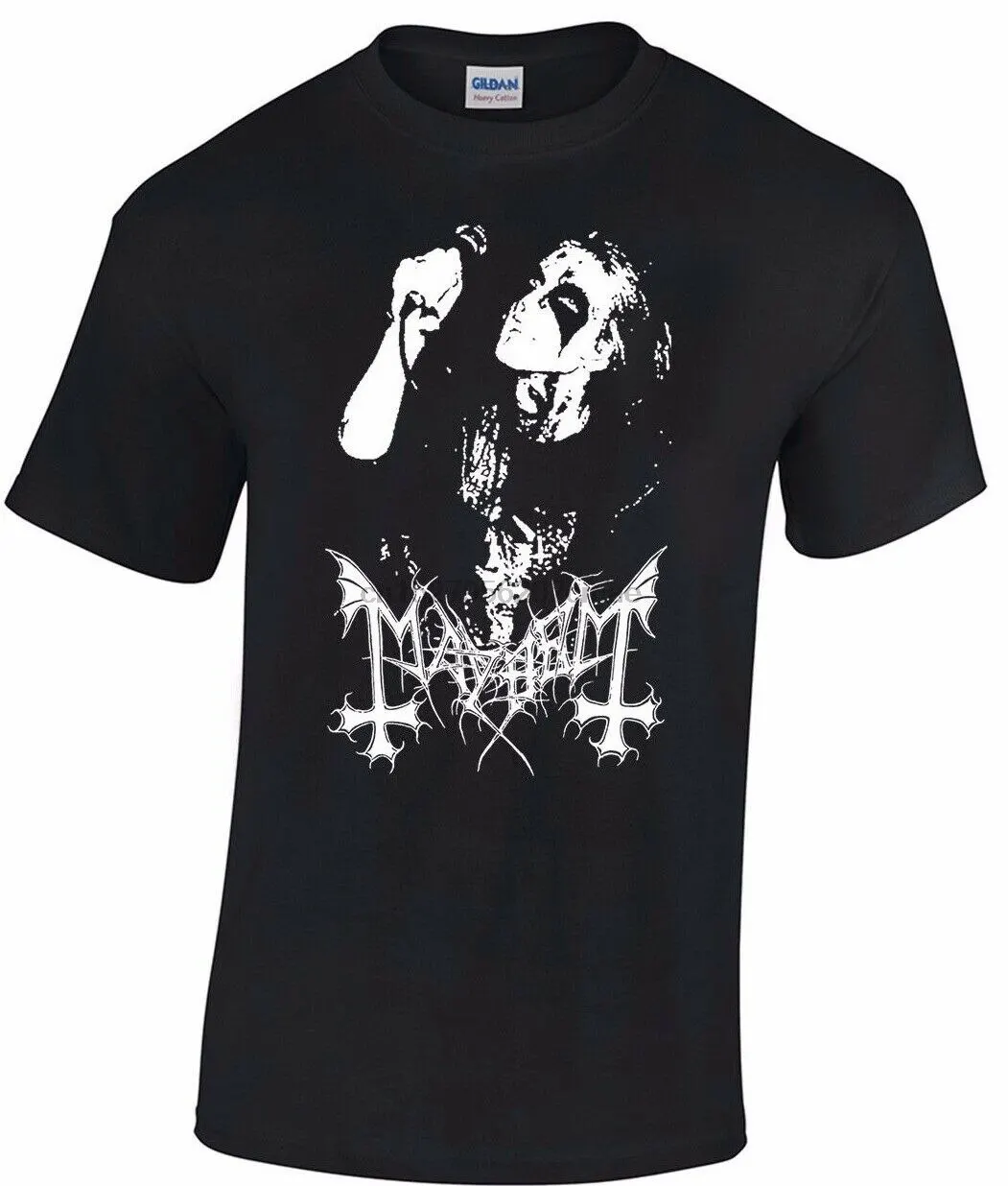 

Mayhem Dead T-Shirt Norwegian Black Metal Morbid Euronymous Beherit Darkthrone