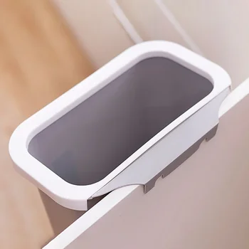 

Large Kitchen Table Simple Trash Board Garbage Can Hanging Door Without Cover Plastic Bucket For Home Waste Bin