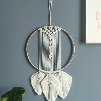 

NEW-Woven Tapestry Decoration Ins Wind Hanging Cloth Nordic Bohemian Tapestry Decoration Dream Catcher