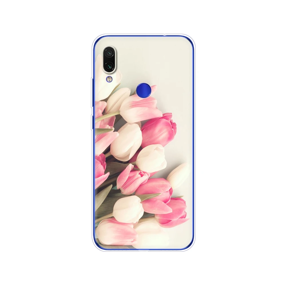 For xiaomi Redmi Note 7 Case Silicone Painting Soft TPU For xiaomi Redmi Note 7 Case 6.3 inch Fundas Coque Redmi NOTE 7 PRO Case cases for xiaomi blue Cases For Xiaomi