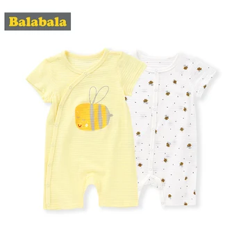 

Balabala Baby clothes baby 2020 summer new newborn clothes pajamas loose comfortable cotton thin two-piece suit
