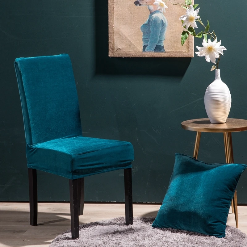 

Yaapeet Spandex Elastic Printing Dining Chair Slipcover Modern Removable Anti-dirty Kitchen Seat Case Stretch Chair Cover