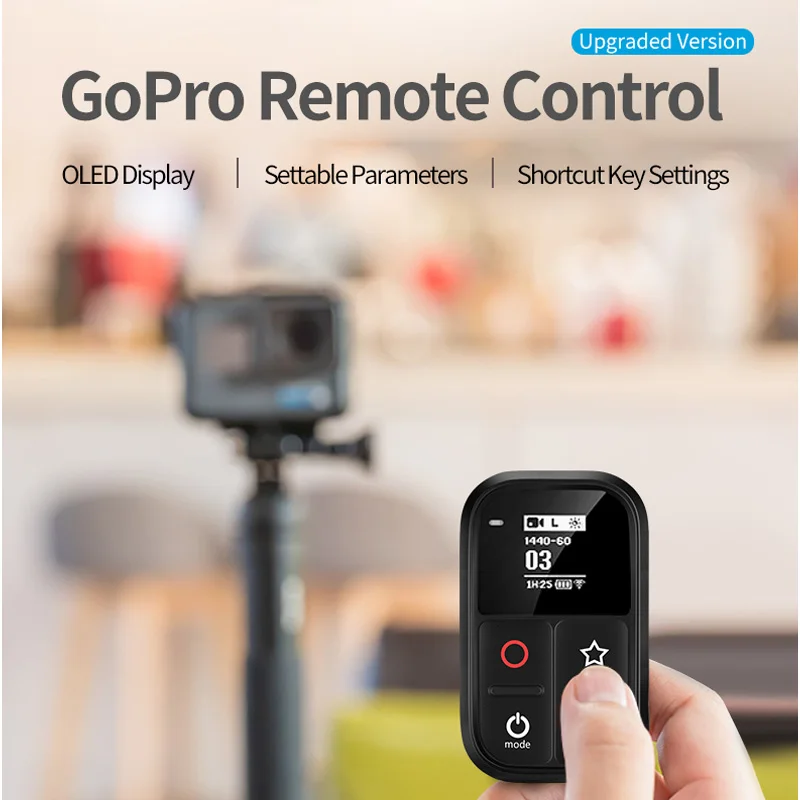 2019 New Waterproof WIFI Smart Remote Control For Gopro Hero 8 7 6 5 Black 4 3 3+ Session Camera Accessories
