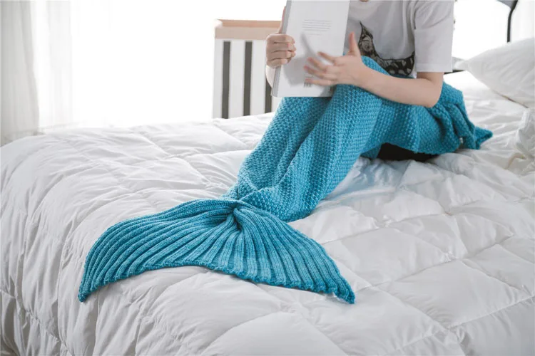 Mermain blanket blue 4