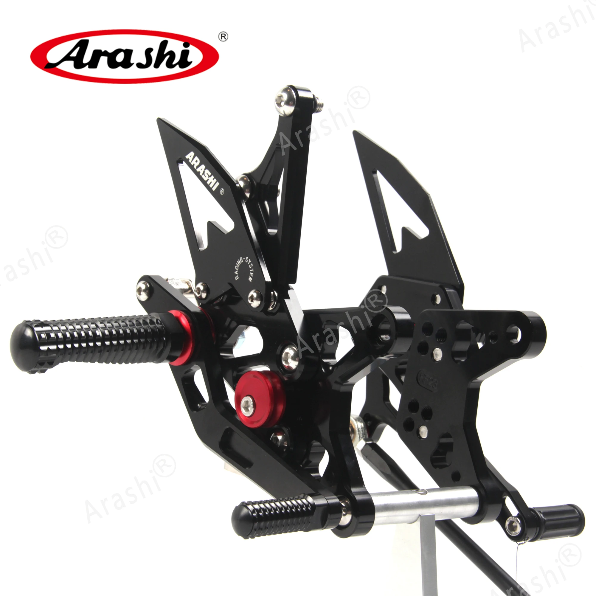 Arashi 2020 2019 2018 ZX-6R ZX6R ZX636 NINJIA CNC Adjustable Footrest Foot Pegs Rearset Motorcycle For KAWASAKI ZX-6R ZX636
