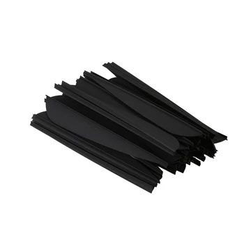 

Arrows Vanes 4 Inch Plastic Feather Fletching for DIY Archery Arrows 50 Pack(Black)
