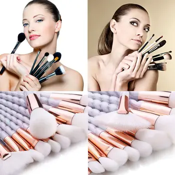 

10 Pcs Beauty Professional Makeup Brush Set Foundation Blusher Concealer Eyeshadow Eyeliner Lip Brush Tool Make Up Eye Brush Set